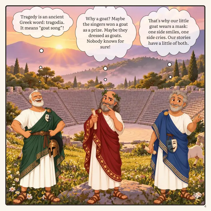 Page: why tragedy means “goat song”
